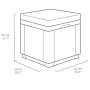 Keter Puf cubo de almacenamiento con cojín capuchino by , Outdoor storage boxes - Ref: Foro24-408952, Price: 72,68 €, Discoun...