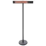 Sunred Calefactor pie Royal Diamond Dark oro rosa carbono negro 2500 W by , Terrace stoves - Ref: Foro24-428808, Price: 292,6...