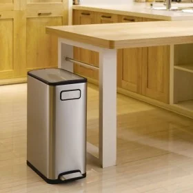 EKO Cubo de pedal Ecofly 45 L plateado mate von , Abfallbehälter - Ref: Foro24-440019, Preis: 155,88 €, Rabatt: %