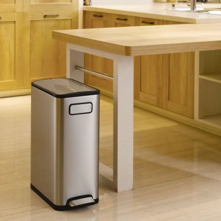 EKO Cubo de pedal Ecofly 45 L plateado mate von , Abfallbehälter - Ref: Foro24-440019, Preis: 155,88 €, Rabatt: %