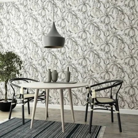 Noordwand Papel de pared Topchic Monkey Jungle Leaves gris y negro by , Painted paper - Ref: Foro24-440459, Price: 24,15 €, D...