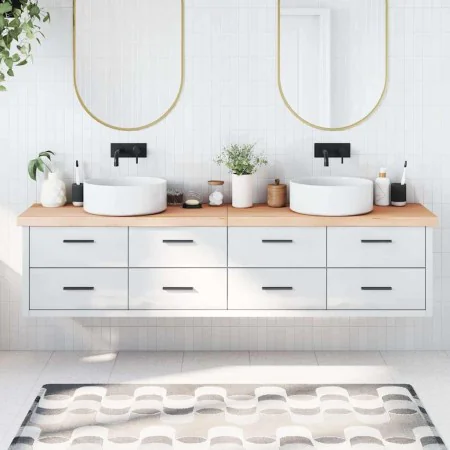 Encimera de baño madera maciza sin tratar 220x30x(2-6) cm by , Countertops - Ref: Foro24-3156082, Price: 104,53 €, Discount: %