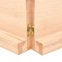 Encimera de baño madera maciza sin tratar 220x30x(2-6) cm by , Countertops - Ref: Foro24-3156082, Price: 104,53 €, Discount: %