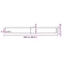 Encimera de baño madera maciza sin tratar 220x30x(2-6) cm by , Countertops - Ref: Foro24-3156082, Price: 104,53 €, Discount: %