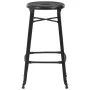 Taburetes de cocina 6 unidades acero negro by , Kitchen stools - Ref: Foro24-3054559, Price: 452,79 €, Discount: %