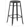 Taburetes de cocina 6 unidades acero negro by , Kitchen stools - Ref: Foro24-3054559, Price: 452,79 €, Discount: %