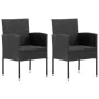 Juego de comedor para jardín 3 piezas ratán sintético negro de , Conjuntos de jardín - Ref: Foro24-3059411, Precio: 216,86 €,...