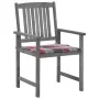 Sillas de jardín con cojines 4 uds madera maciza de acacia gris by , Garden chairs - Ref: Foro24-3061248, Price: 270,29 €, Di...