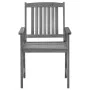 Sillas de jardín con cojines 4 uds madera maciza de acacia gris by , Garden chairs - Ref: Foro24-3061248, Price: 270,29 €, Di...