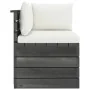 Sofá de palets de jardín 2 plazas y cojines madera maciza pino by , Garden sets - Ref: Foro24-3061733, Price: 260,62 €, Disco...