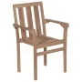 Sillas de jardín 2 uds madera teca con cojines a cuadros rojos von , Gartenstühle - Ref: Foro24-3062221, Preis: 250,41 €, Rab...