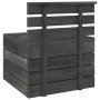 Muebles palets de jardín 7 pzas madera maciza pino gris oscuro de , Conjuntos de jardín - Ref: Foro24-3063755, Precio: 427,20...