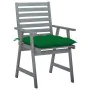 Sillas comedor de jardín 3 uds madera maciza acacia y cojines by , Garden chairs - Ref: Foro24-3064448, Price: 282,96 €, Disc...