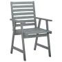 Sillas comedor de jardín 3 uds madera maciza acacia y cojines by , Garden chairs - Ref: Foro24-3064448, Price: 282,96 €, Disc...
