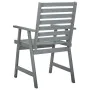 Sillas comedor de jardín 3 uds madera maciza acacia y cojines by , Garden chairs - Ref: Foro24-3064448, Price: 282,96 €, Disc...