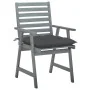 Sillas comedor de jardín 3 uds madera maciza acacia y cojines by , Garden chairs - Ref: Foro24-3064443, Price: 284,75 €, Disc...