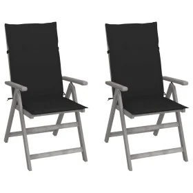 Sillas reclinables jardín y cojines 2 uds madera maciza acacia von , Gartenstühle - Ref: Foro24-3064705, Preis: 153,44 €, Rab...