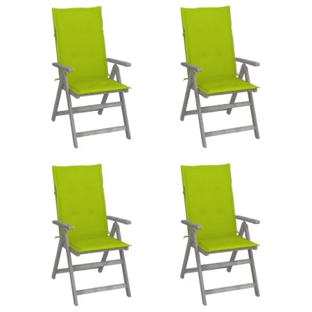 Sillas reclinables jardín y cojines 4 uds madera maciza acacia by , Garden chairs - Ref: Foro24-3065388, Price: 282,23 €, Dis...