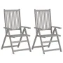 Sillas reclinables jardín y cojines 4 uds madera maciza acacia by , Garden chairs - Ref: Foro24-3065388, Price: 282,23 €, Dis...