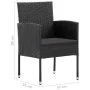 Juego de comedor para jardín de 7 piezas negro by , Garden sets - Ref: Foro24-3067837, Price: 521,01 €, Discount: %