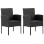 Juego de comedor de jardín 3 piezas negro de , Conjuntos de jardín - Ref: Foro24-3068724, Precio: 235,04 €, Descuento: %