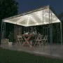 Cenador con tira de luces LED 400x300 cm crema by , Tents and gazebos - Ref: Foro24-3070340, Price: 364,33 €, Discount: %