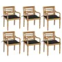 Sillas Batavia 6 unidades madera maciza de teca con cojines von , Gartenstühle - Ref: Foro24-3073329, Preis: 737,74 €, Rabatt: %