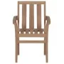 Sillas de jardín apilables 6 uds madera maciza teca con cojines by , Garden chairs - Ref: Foro24-3073411, Price: 735,85 €, Di...