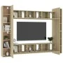 Set de muebles salón TV 10 pzas madera ingeniería roble Sonoma von , TV-Möbel - Ref: Foro24-3078967, Preis: 391,77 €, Rabatt: %