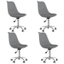 Sillas de comedor giratorias 4 unidades tela gris claro de , Sillas de comedor - Ref: Foro24-3085379, Precio: 223,79 €, Descu...