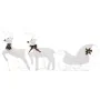 Decoración navideña de renos y trineo de jardín blanco 60 LED by , Christmas lights - Ref: Foro24-342682, Price: 51,88 €, Dis...