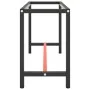 Estructura banco de trabajo metal negro y rojo mate 140x50x79cm by , Table legs - Ref: Foro24-151451, Price: 99,27 €, Discoun...