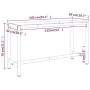 Estructura banco de trabajo metal negro y rojo mate 140x50x79cm by , Table legs - Ref: Foro24-151451, Price: 99,27 €, Discoun...
