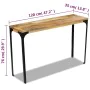 Mesa consola madera de mango 120x35x76 cm by , Side tables - Ref: Foro24-243339, Price: 137,71 €, Discount: %