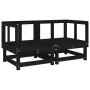 Sofás esquineros con cojines 2 uds madera maciza de pino negro von , Modulare Sofas für den Außenbereich - Ref: Foro24-825454...
