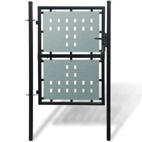 Puerta de valla de jardín negra 100x175 cm von , Gartentore - Ref: Foro24-141686, Preis: 192,01 €, Rabatt: %