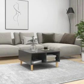 Mesa de centro madera contrachapada gris brillante 60x60x30 cm by , Coffee table - Ref: Foro24-805985, Price: 43,67 €, Discou...