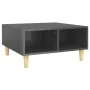 Mesa de centro madera contrachapada gris brillante 60x60x30 cm by , Coffee table - Ref: Foro24-805985, Price: 44,13 €, Discou...