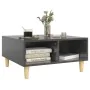 Mesa de centro madera contrachapada gris brillante 60x60x30 cm by , Coffee table - Ref: Foro24-805985, Price: 44,13 €, Discou...