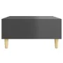 Mesa de centro madera contrachapada gris brillante 60x60x30 cm by , Coffee table - Ref: Foro24-805985, Price: 44,13 €, Discou...