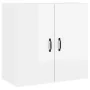 Armario pared madera contrachapada blanco brillo 60x31x60 cm de , Taquillas y armarios de almacenamiento - Ref: Foro24-812903...