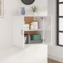 Armario pared madera contrachapada blanco brillo 60x31x60 cm de , Taquillas y armarios de almacenamiento - Ref: Foro24-812903...