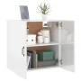 Armario pared madera contrachapada blanco brillo 60x31x60 cm de , Taquillas y armarios de almacenamiento - Ref: Foro24-812903...