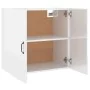 Armario pared madera contrachapada blanco brillo 60x31x60 cm de , Taquillas y armarios de almacenamiento - Ref: Foro24-812903...