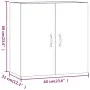 Armario pared madera contrachapada blanco brillo 60x31x60 cm de , Taquillas y armarios de almacenamiento - Ref: Foro24-812903...