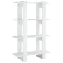 Estantería/divisor de espacios blanco brillante 80x30x123,5 cm de , Librerías y estanterías - Ref: Foro24-811580, Precio: 39,...