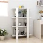 Estantería/divisor de espacios blanco brillante 80x30x123,5 cm de , Librerías y estanterías - Ref: Foro24-811580, Precio: 39,...