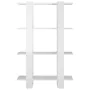 Estantería/divisor de espacios blanco brillante 80x30x123,5 cm de , Librerías y estanterías - Ref: Foro24-811580, Precio: 39,...