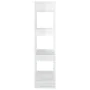 Estantería/divisor de espacios blanco brillante 80x30x123,5 cm de , Librerías y estanterías - Ref: Foro24-811580, Precio: 39,...