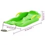 Trineo con frenos polipropileno verde 87x40x18 cm de , Trineos - Ref: Foro24-93715, Precio: 46,29 €, Descuento: %